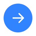 A white arrow pointing to the right within a blue circle